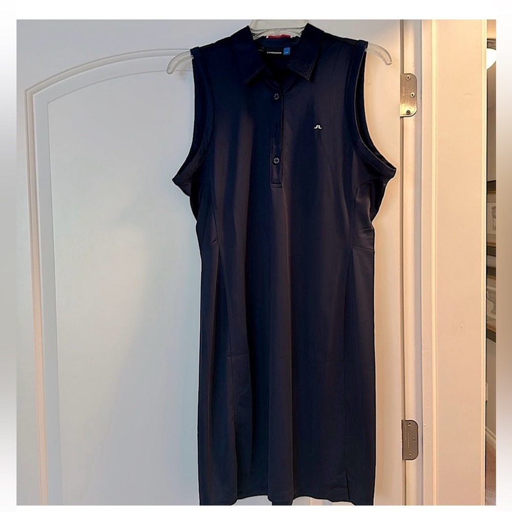 J.Lindeberg Dark Navy Sleeveless polo golf Dress
